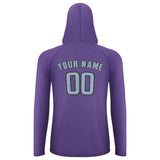Custom Light Purple Light Blue UV-Hoodie