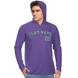 Custom Light Purple Light Blue UV-Hoodie