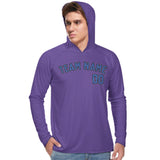 Custom Light Purple Sky Blue UV-Hoodie