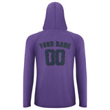 Custom Light Purple Blue UV-Hoodie