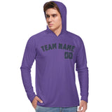 Custom Light Purple Blue UV-Hoodie