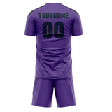 Custom Light Purple Blue Soccer Jersey