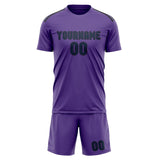 Custom Light Purple Blue Soccer Jersey