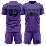 Custom Light Purple Blue Soccer Jersey