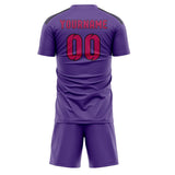 Custom Light Purple Pink Soccer Jersey