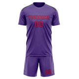 Custom Light Purple Pink Soccer Jersey