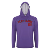 Custom Light Purple Red UV-Hoodie