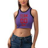 Custom Light Purple Red Sleeveless Tank Top