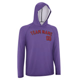 Custom Light Purple Red UV-Hoodie