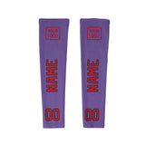 Custom Light Purple Red Arm Sleeve