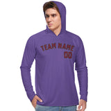 Custom Light Purple Crimson Red UV-Hoodie