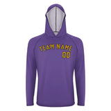 Custom Light Purple Yellow UV-Hoodie
