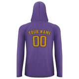 Custom Light Purple Yellow UV-Hoodie