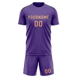 Custom Light Purple Light Pink Soccer Jersey