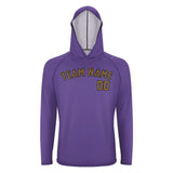 Custom Light Purple Khaki UV-Hoodie