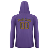 Custom Light Purple Khaki UV-Hoodie