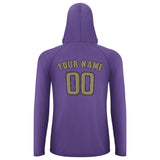 Custom Light Purple Light Khaki UV-Hoodie