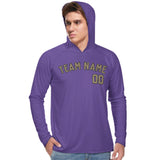 Custom Light Purple Light Khaki UV-Hoodie