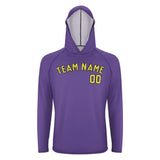 Custom Light Purple Light Yellow UV-Hoodie