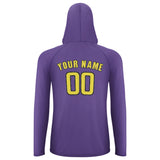 Custom Light Purple Light Yellow UV-Hoodie