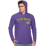 Custom Light Purple Light Yellow UV-Hoodie