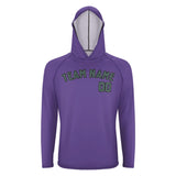 Custom Light Purple Blue Green UV-Hoodie