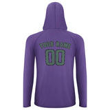 Custom Light Purple Blue Green UV-Hoodie