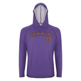 Custom Light Purple Copper Rose UV-Hoodie