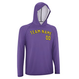 Custom Light Purple Gold UV-Hoodie