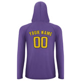 Custom Light Purple Gold UV-Hoodie