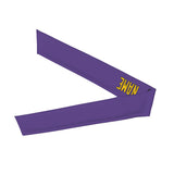 Custom Light Purple Gold Headband
