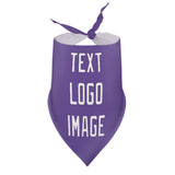Custom Light Purple White Pet Scarf