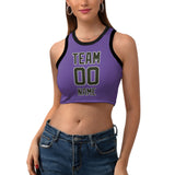 Custom Light Purple Olive Sleeveless Tank Top