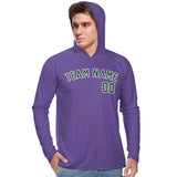 Custom Light Purple Green UV-Hoodie