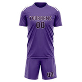 Custom Light Purple Purple Soccer Jersey