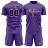Custom Light Purple Purple Soccer Jersey
