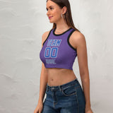Custom Light Purple Sky Blue Sleeveless Tank Top