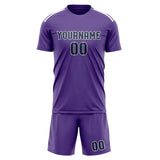 Custom Light Purple Blue Soccer Jersey