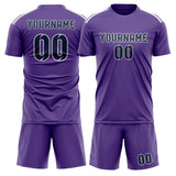 Custom Light Purple Blue Soccer Jersey