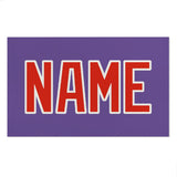 Custom Light Purple Orange Red Beach Towel