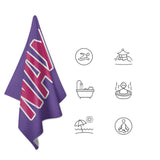 Custom Light Purple Pink Beach Towel