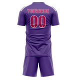 Custom Light Purple Pink Soccer Jersey