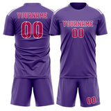 Custom Light Purple Pink Soccer Jersey