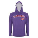 Custom Light Purple Red UV-Hoodie
