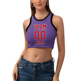 Custom Light Purple Red Sleeveless Tank Top