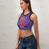 Custom Light Purple Red Sleeveless Tank Top