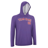 Custom Light Purple Red UV-Hoodie