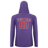 Custom Light Purple Red UV-Hoodie