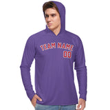 Custom Light Purple Red UV-Hoodie