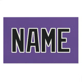 Custom Light Purple Black Beach Towel